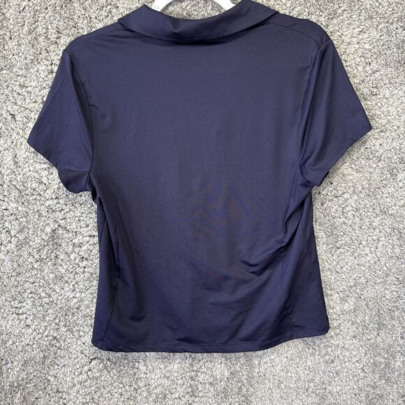 Tommy Bahama Women’s Polo Shirt Navy Blue Stretch V Neck Tennis Neutral Top - Picture 5 of 7